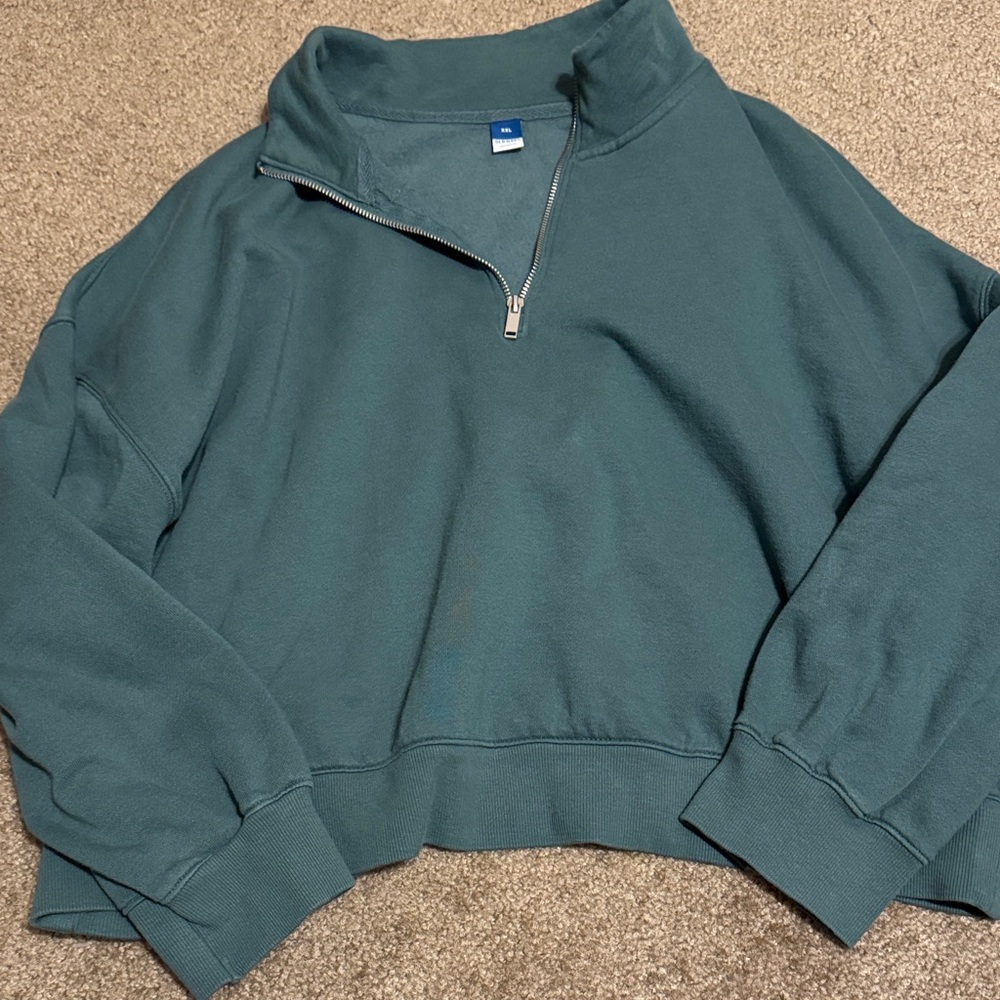 Old Navy Teal Cowl Neck Sweater